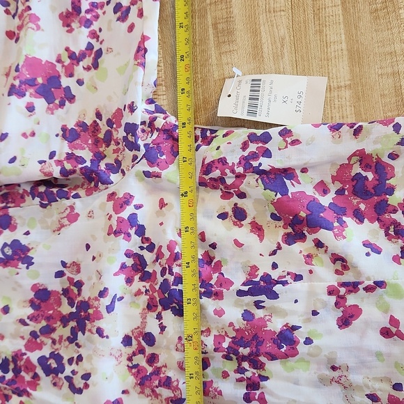 COLDWATER CREEK Savannah Floral No Iron Shirt, size XS - Picture 8 of 11